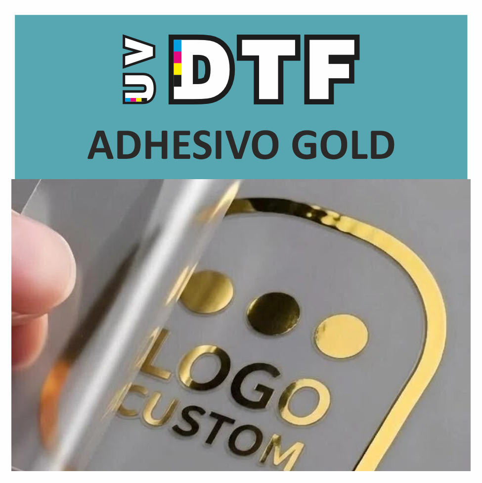 UV-DTF 58X100 GOLD W U V-D T F DORADO
